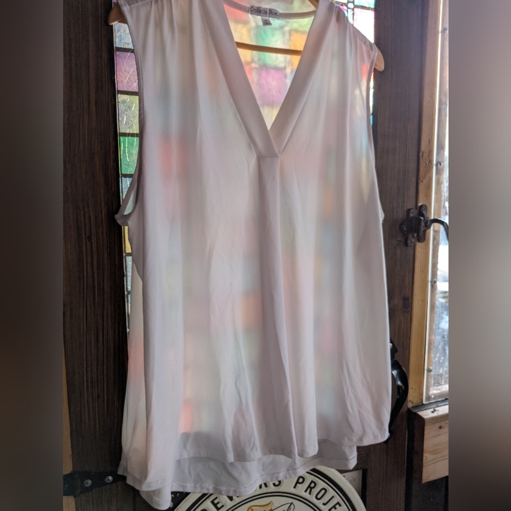 Ophelia Roe White Sleeveless Top